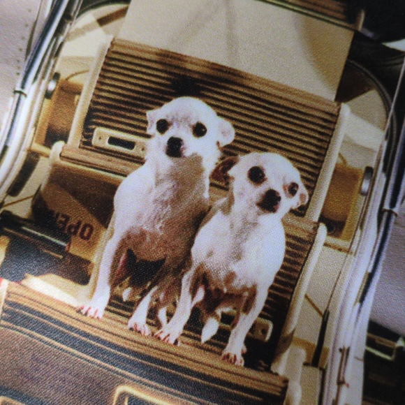 Anya Hindmarch Light Blue and Cream Striped Strap Tote - Picture 12 of 13